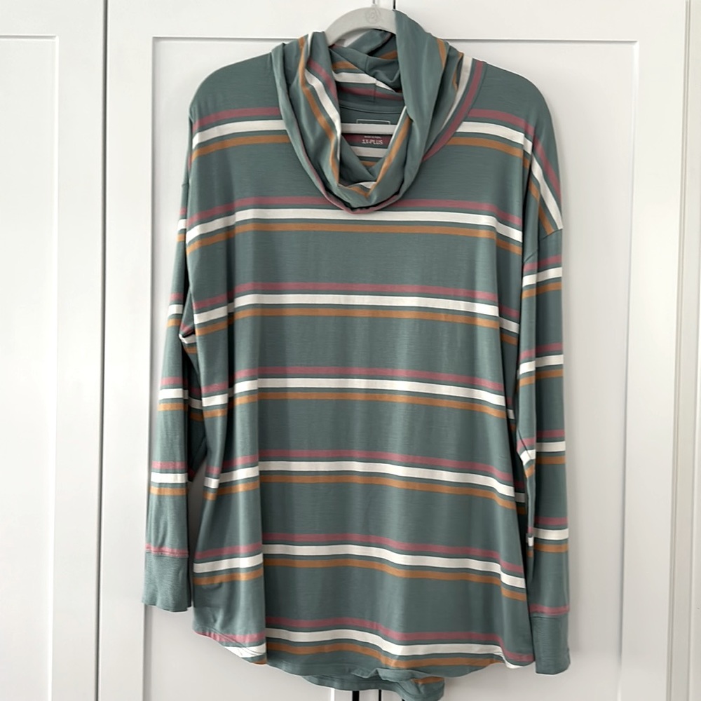 LL Bean tunic cowl neck sweater